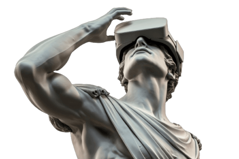 Greek statue with oculus